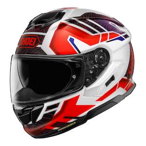 Sporting equipment: Shoei GT-Air 3 Hike TC10 - Red / White / Blue