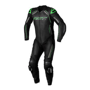 RST S1 LEATHER SUIT [BLACK/GREY/NEON GREEN]