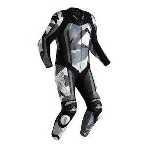 Sporting equipment: RST PRO SERIES 1-PC SUIT [GREY CAMO/BLACK/GREY] 50 3XL