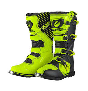 Sporting equipment: O'Neal RIDER Boot - Black/Neon Yellow