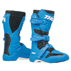 Sporting equipment: THOR BLITZ XR BOOTS YOUTH BL/BK