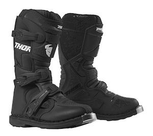 Thor Straps Boot S19y Blitz Xp Youth Mini Black Size 10-13