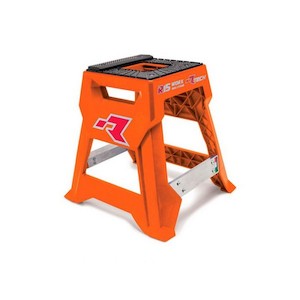 Sporting equipment: RTECH R15 WORKS CROSS BIKE STAND LAUNCH EDITION MADE IN ITALY ORANGE