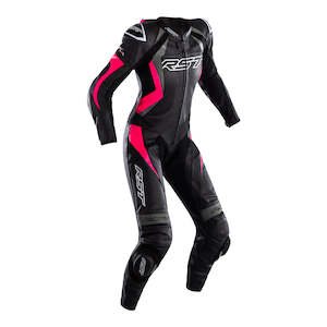 RST LADIES TRACTECH EVO 4 CE 1PC SUIT [BLACK/PINK/GREY]