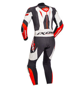 Sporting equipment: Ixon JACKAL 1pc Suit - Blk/Wht/Red