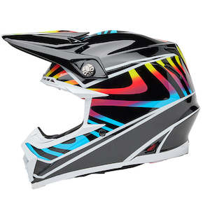 Sporting equipment: Bell MOTO-9S FLEX Drift Gloss Black/Multi