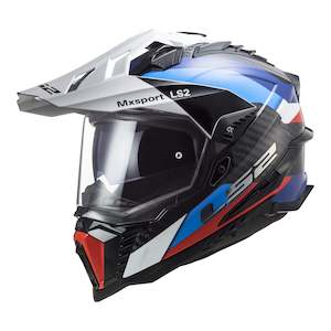 Sporting equipment: LS2 MX701C Explorer Carbon Frontier - Blue / Black 06