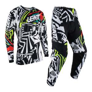 Sporting equipment: Leatt 2023 3.5 Ride Kit - Zebra