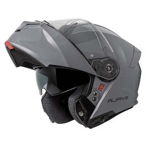 RJAYS TOURTECH V Helmet - Solid Gloss Grey | Flip-Front