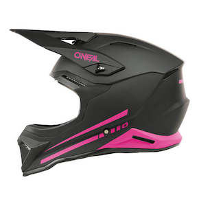 Sporting equipment: O'Neal 2025 Youth 1SRS SOLID Helmet - Black/Pink