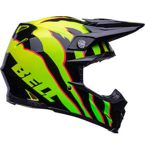 Sporting equipment: Bell MOTO-9S FLEX Claw Gloss Black/Green