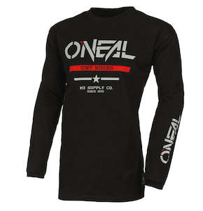 Sporting equipment: O'Neal ELEMENT Squadron Cotton Jersey - Black/Grey