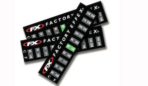 Sporting equipment: FACTORY EFFEX Motorbike Temperature Sticker