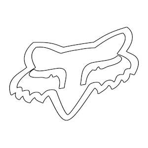 FOX HEAD TDC 4" STICKER [WHITE]