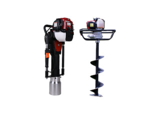 Sporting equipment: Honda PHB50 Borer + PPD-120 GX50 Post Driver Bundle