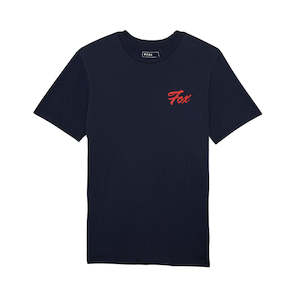 Sporting equipment: FOX SCRIPTED SS PREMIUM TEE [MIDNIGHT]