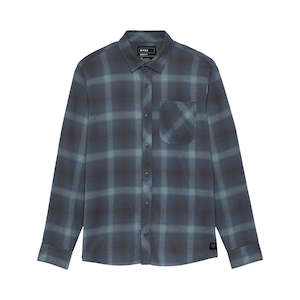 Sporting equipment: FOX SURVIVALIST STRETCH FLANNEL LS SHIRT [GUNMETAL]