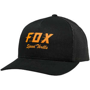 FOX WOMENS SPEED THRILLS TRUCKER HAT [BLACK] OS