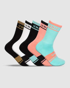 Equip Ladies Bamboo Hi Lux Socks - 5 Pack