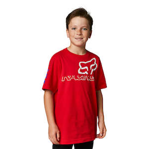 Sporting equipment: FOX YOUTH SKEW SS TEE [FLAME RED]