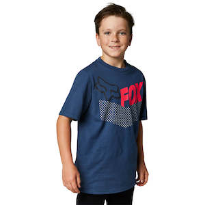 Sporting equipment: FOX YOUTH TRICE SS TEE [DARK INDIGO]