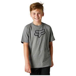 FOX YOUTH LEGACY SS TEE [HEATHER GRAPHITE]