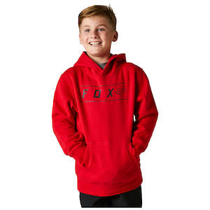 FOX YOUTH PINNACLE PULLOVER FLEECE HOODY [FLAME RED]