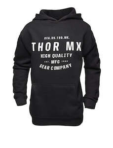 Sporting equipment: HOODY THOR MX CRAFTED BLACK YOUTH