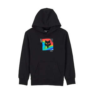 Sporting equipment: FOX YOUTH SCANS FLEECE PULLOVER HOODY [BLACK]