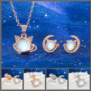 Galactic Gatto Moonstone Cat Set