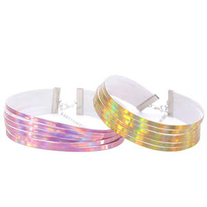 Retro Revival - Trinity Holographic Chokers - Strand