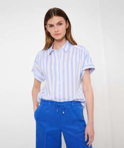 Brax Viv Shirt - Inked Blue Stripe