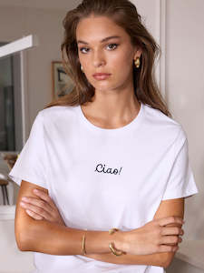 Womenswear: Sills White Ciao T-Shirt