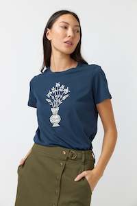 Sylvester Lotus Navy T-Shirt