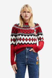 Desigual Red Jumper