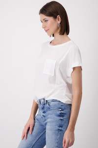 Monari White Pocket Top