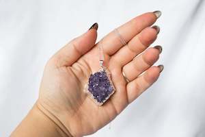 Amethyst Druze Necklace