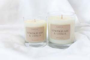 Lemongrass + Citrus - Scented Soy Candle