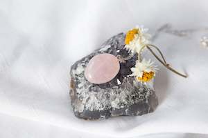 Rose Quartz Tumble Necklace