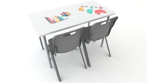 Buddy Whiteboard Rectangle 1200×600 Table