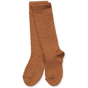 Clothing wholesaling: Warm Crochet Socks Oxide