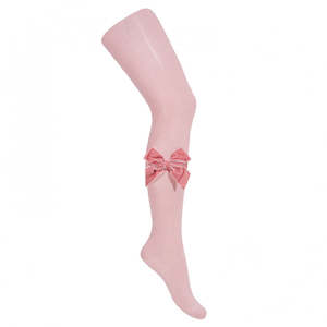 Rose Velvet Bow Tights