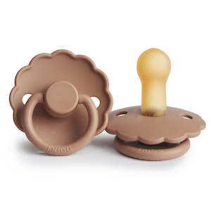 Frigg Pacifier - Daisy Peach Bronze 2 Pack