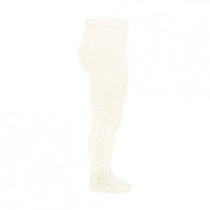 Openwork Side Tights Beige 8 Years