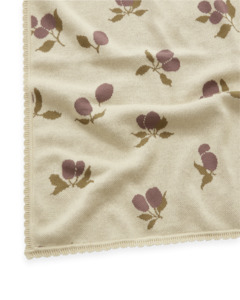 Garbo&Friends Prune Beige Knitted Blanket