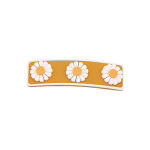 Clothing wholesaling: Grech & Co. Wide Bar Clip Flower Wheat