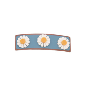 Clothing wholesaling: Grech & Co. Wide Bar Clip Flower Laguna