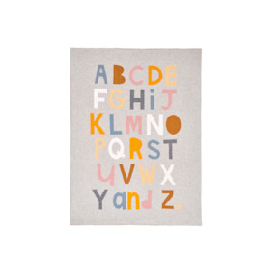 Castle Alphabet Baby Throw