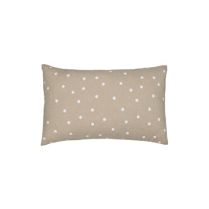 Castle Natural Linen Spot Pillowcase