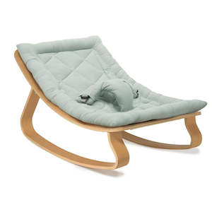 Clothing wholesaling: Charlie Crane Levo Baby Rocker in Beech with Farrow Cushion